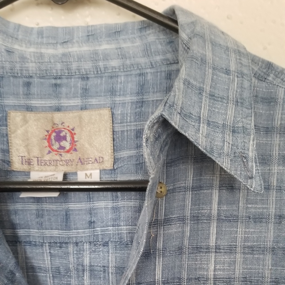 The Territory Ahead Mens Sz M Blue Dress Shirt